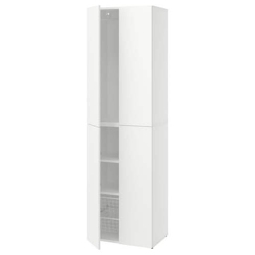 LASTARE Opbergcombinatie, wit, 60x42x201 cm