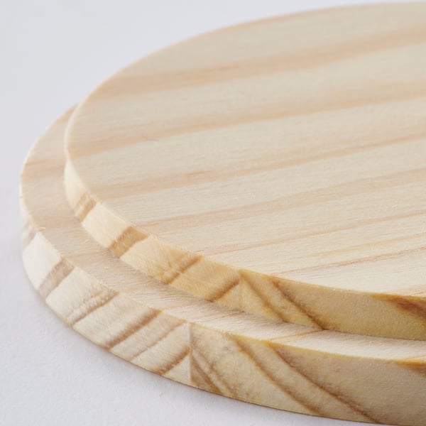LOTSFÅGEL Deksel voor geurkaars, grenen, 8 cm