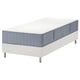 LYNGÖR Boxspring, Vågstranda middelhard/lichtblauw wit, 90x200 cm