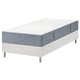 LYNGÖR Boxspring, Valevåg middelhard/lichtblauw wit, 90x200 cm
