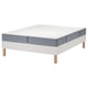 LYNGÖR Boxspring, Vesteröy stevig/middelhard/lichtblauw wit, 180x200 cm