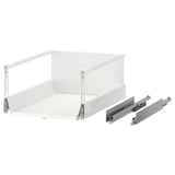 MAXIMERA lade, wit, strak design, met 2 geleiders, volledig uitschuifbaar, softclose.
