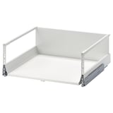 MAXIMERA lade, wit, melamine & staal, rechthoekig, modern design.