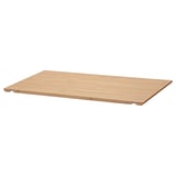 MELLANSEL eiken tafel, rechthoekige vorm, natuurlijke houtafwerking, gladde randen, uitschuifbaar ontwerp.