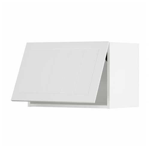 Witte METOD keukenkast, rechthoekig, plat paneel ontwerp.