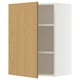 METOD Bovenkast met planken, wit/Sinarp eikenfineer, 60x80 cm