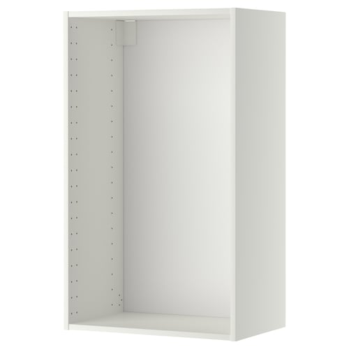 METOD witte wandkast, rechthoekig, modern design. Frame van 18 mm hardboard, afwerking met acrylverf.