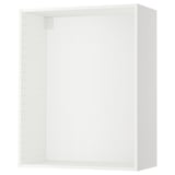 Witte METOD wandkast, vierkant, open, klaar voor keukenaanpassing.