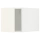 Wit METOD keukenblok met vallstena deuren met strak design en modern hangijzer.