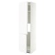 METOD Hoge kast koelkast/vriezer&2 deuren, wit/VOXTORP mat wit verticale greep, 60x60x220 cm