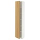 METOD Hoge kast met planken, wit/Sinarp eikenfineer, 40x37x200 cm