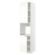 Witte METOD keukenkast, lang en rechthoekig met open deuren, strak modern design.