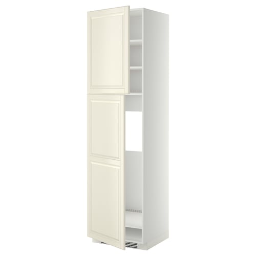 Ikea METOD gebroken witte keukenkast met verstelbare legplanken.