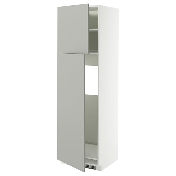 Ikea METOD keukenblok, wit, hoog, 2 deuren, modern design.
