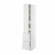 Witte METOD keukenkast met twee lades en drie planken, strak en modern design.