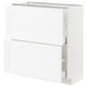 Witte ikea METOD keukenkast met lades.