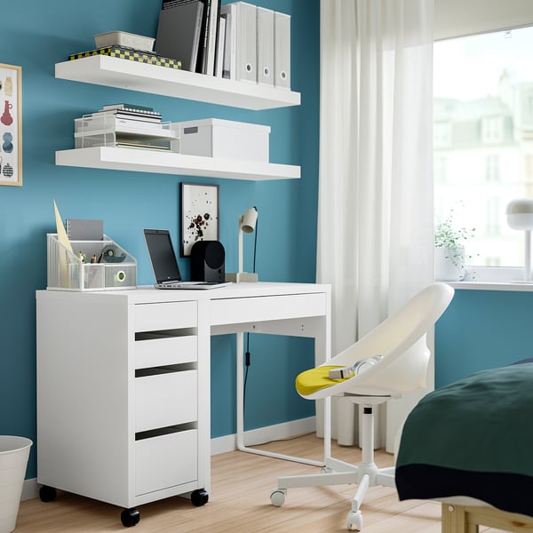 MICKE Bureau, wit, 73x50 cm