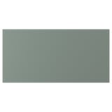 Slank turquoise rechthoekig paneel, gladde textuur, modern design.