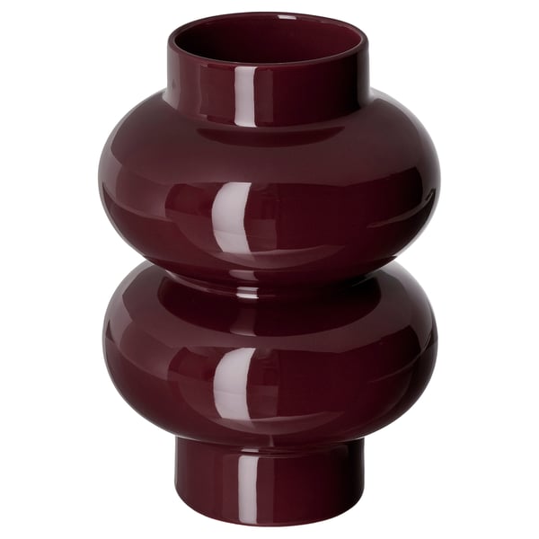 PÄRLHÄGG Vaas, bruinrood, 22 cm