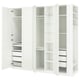 PAX / TYSSEDAL Kledingkastcombinatie, wit wit/wit, 255x60x236 cm