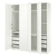 PAX / TYSSEDAL Kledingkastcombinatie, wit wit/wit, 200x60x236 cm