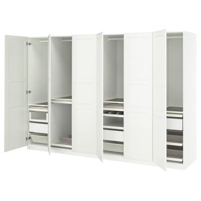 PAX / TYSSEDAL Kledingkastcombinatie, wit/wit, 300x60x201 cm
