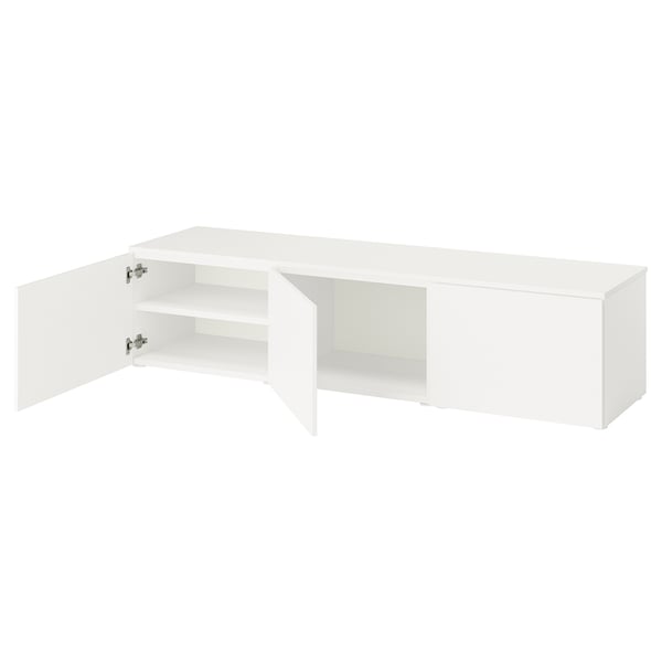 PLATSA Opberger met deuren, wit Fonnes/wit, 180x42x43 cm