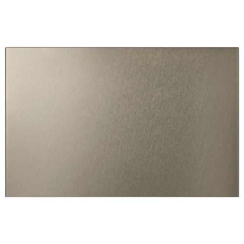 RIKSVIKEN licht brons metalen frontpaneel, rechthoekig, strak modern design.