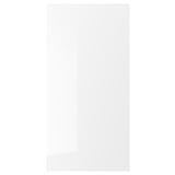 Is van een witte, glanzende keukenkastdeur uit de RINGHULT serie. Het heeft een strak design met strakke lijnen en is gemaakt van hoogglans vezelplaat.