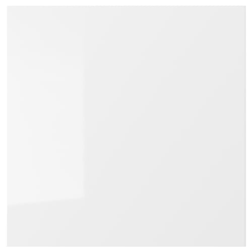 RINGHULT: modern wit glanzend keukenladefront, rechthoekig, duurzame materialen.