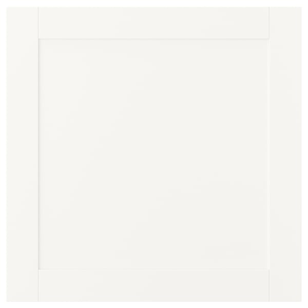 SANNIDAL: witte deur, eenvoudig ontwerp, past op platsa units.