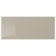 Rechthoekige beige opberglade; Moderne glanzende afwerking.