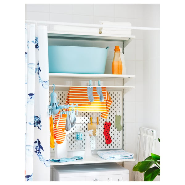 SKÅDIS Pegboard, wit, 76x56 cm