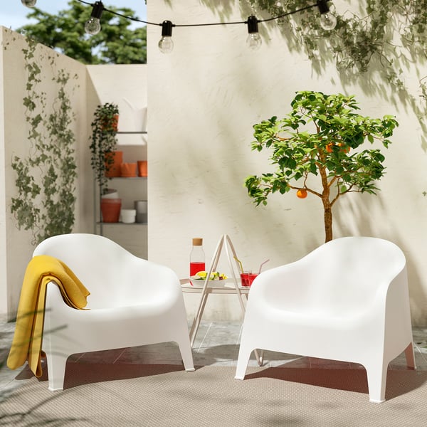 SKARPÖ Fauteuil, buiten, wit