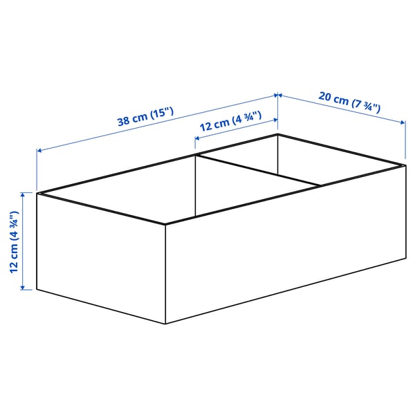Illustratie met afmetingen voor het product: SKUBB.