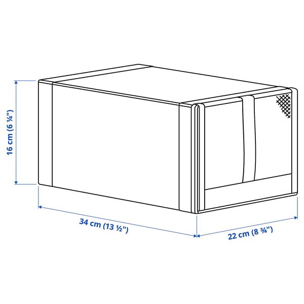 Illustratie met afmetingen voor het product: SKUBB.