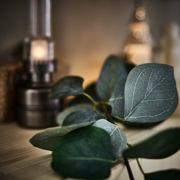 SMYCKA Kunstguirlande, binnen/buiten/eucalyptus, 3 m