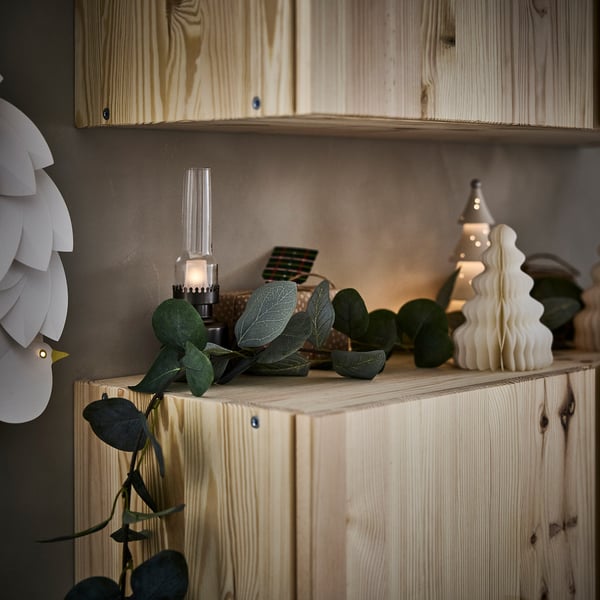 SMYCKA Kunstguirlande, binnen/buiten/eucalyptus, 3 m