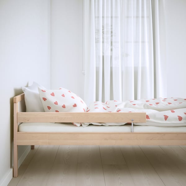 SNIGLAR Peuterbed met lattenbodem, beuken, 70x160 cm