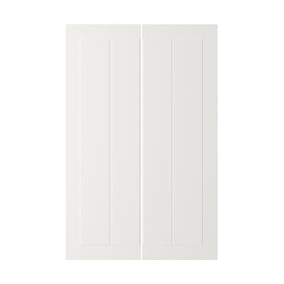 STENSUND Deur onderhoekkast, 2-delig, wit, 25x80 cm