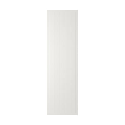 STENSUND witte kast, rechthoekig, omlijsting, gegroefde panelen, gelakt.