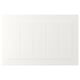 STENSUND wit kastpaneel, vierkante groeven, materiaal vezelplaat.