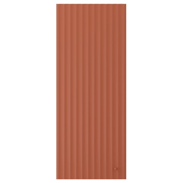 TERRSJÖ Deur, roodbruin golfpatroon, 40x100 cm