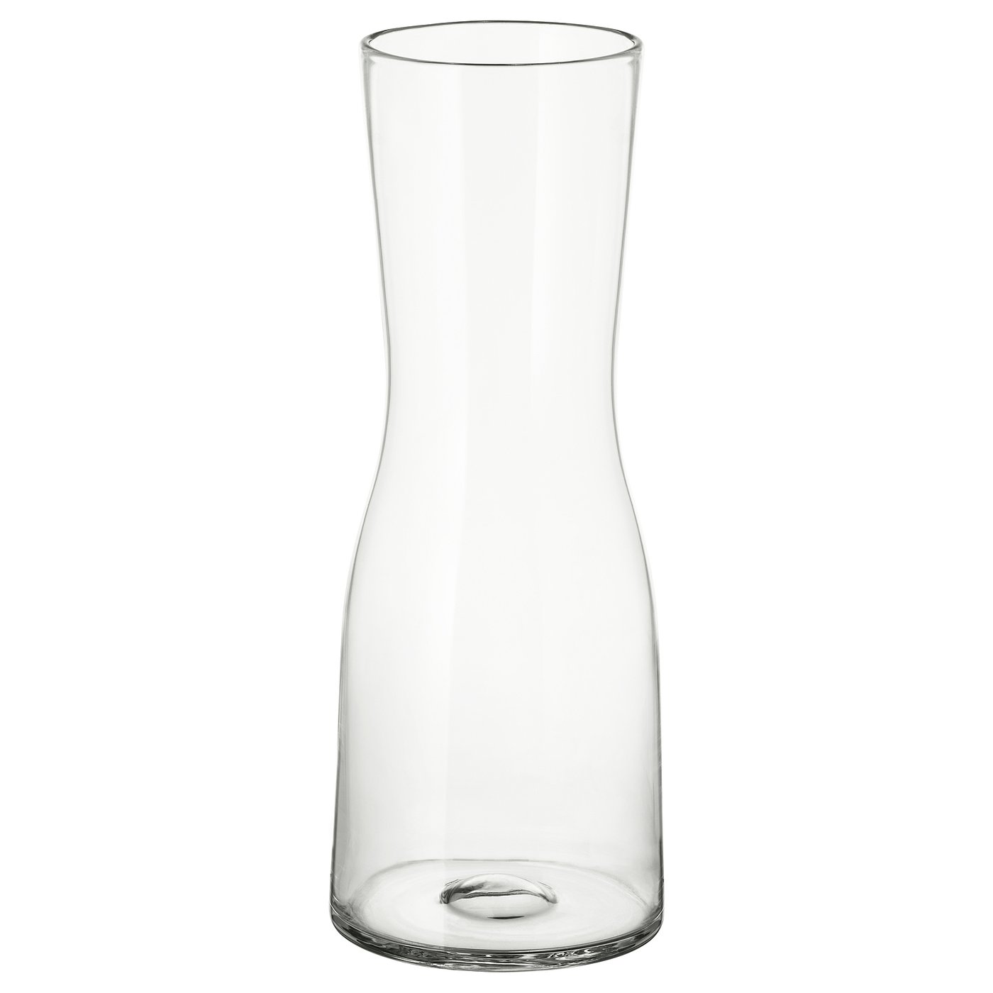 Ikea TIDVATTEN helder glazen vaas, strak en eenvoudig.