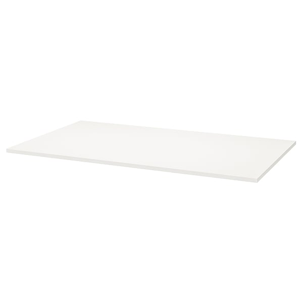 TROTTEN wit bureaublad, melamine, rechthoekig.