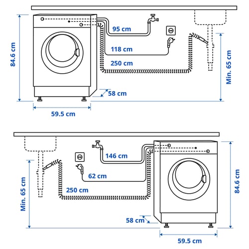 Illustratie met afmetingen voor het product: UDDARP.