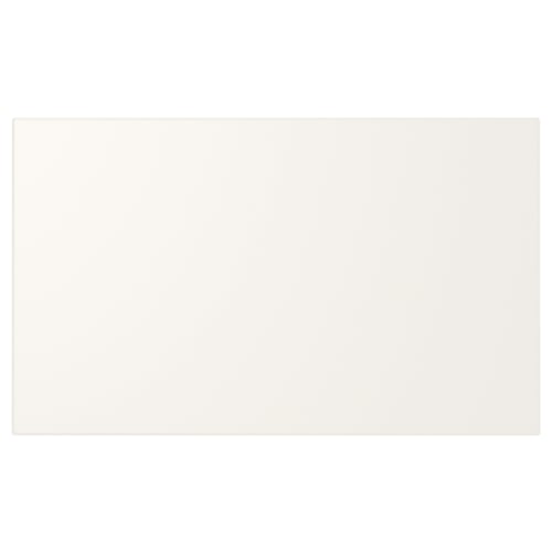 Utosta ladefront, wit, rechthoekig, hardboard, strak, minimalistisch ontwerp.