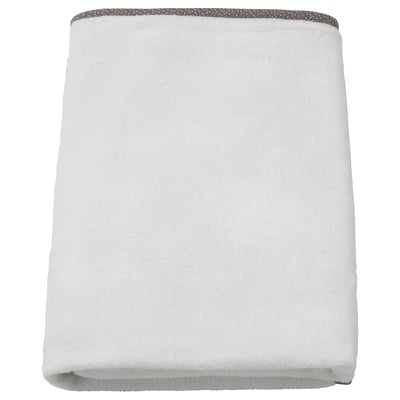 Witte VÄDRA hoes voor babyverzorgingsmatten, zacht, badstof, rechthoekig, gerecyclede materialen.