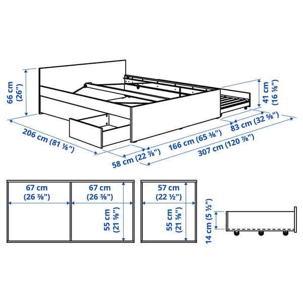 Illustratie met afmetingen voor het product: VIHALS.