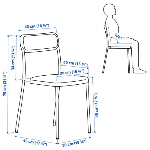 Illustratie met afmetingen voor het product: VIHALS.